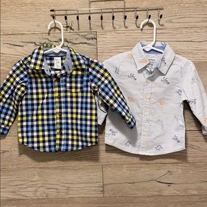 Carters button down shirts